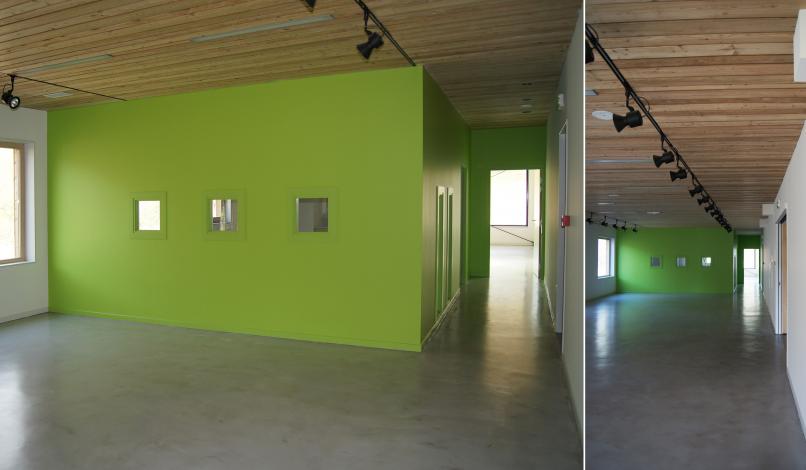 Salle d'exposition - Accès ateliers Salle d'exposition - Accès ateliers