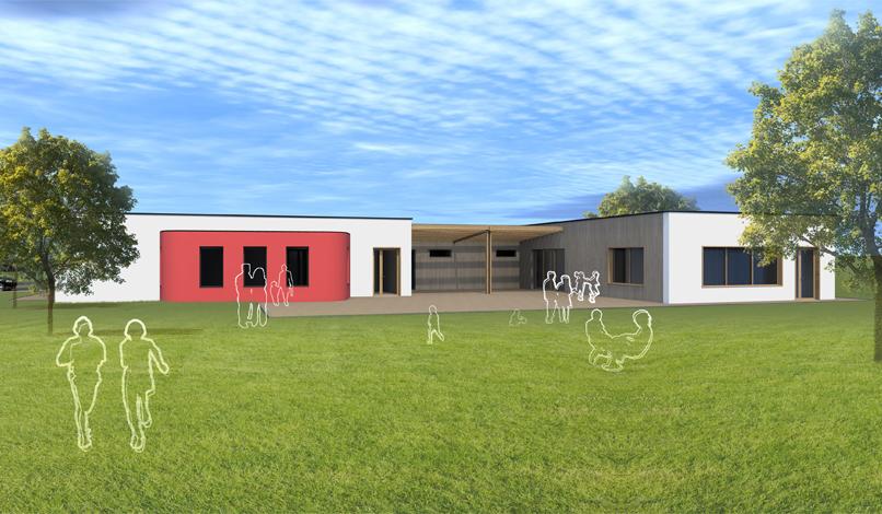 Vue de la cour de récréation Vue de la cour de récréation