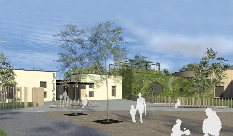 Vue de l'entrée Vue de l'entrée