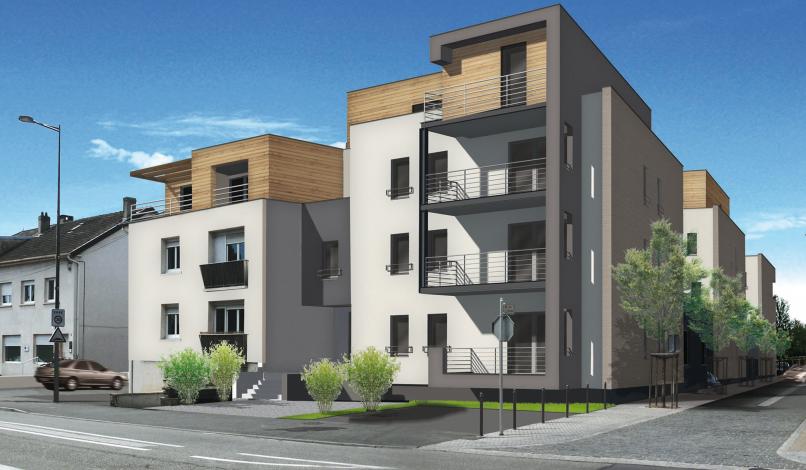 Perspective depuis la rue de Verdun