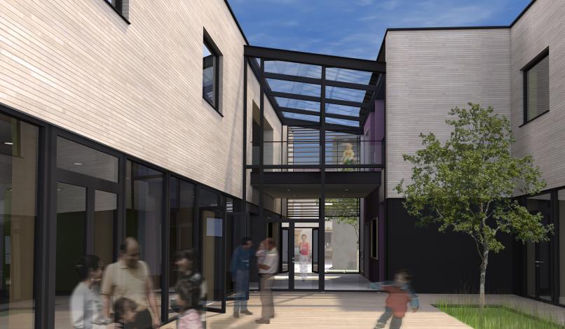 Perspective du patio Perspective du patio