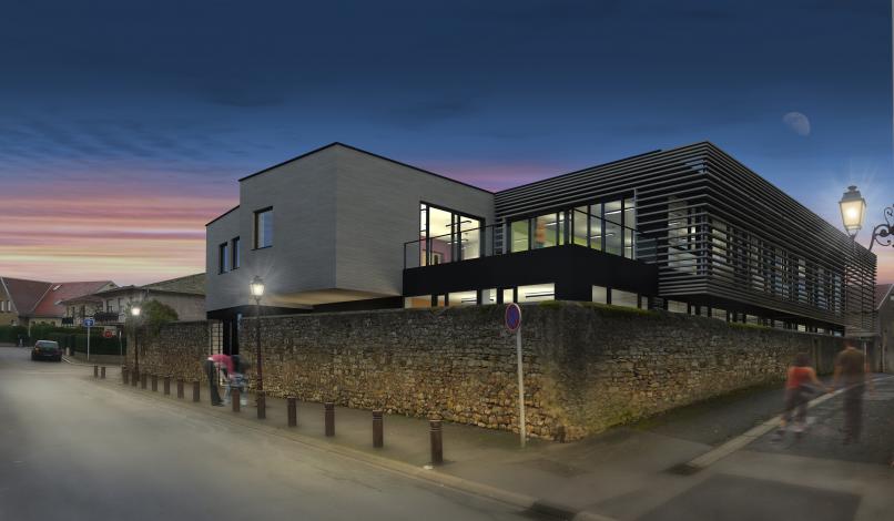 Perspective depuis la rue Saint Louis Perspective depuis la rue Saint Louis