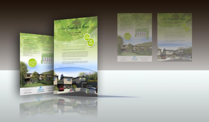 Plaquette 1 volet recto-verso "Les Côteaux de la Mance" Plaquette 1 volet recto-verso "Les Côteaux de la Mance"