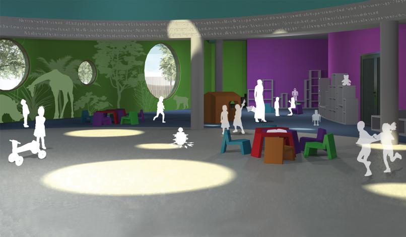 Vue de la salle de jeux Vue de la salle de jeux