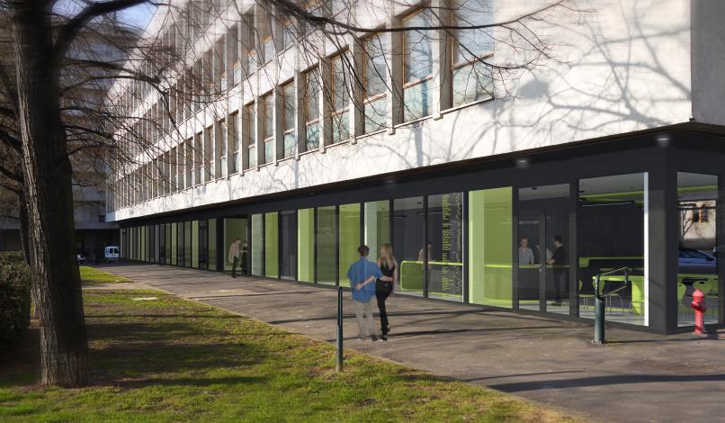Perspective depuis la place Turenne Perspective depuis la place Turenne