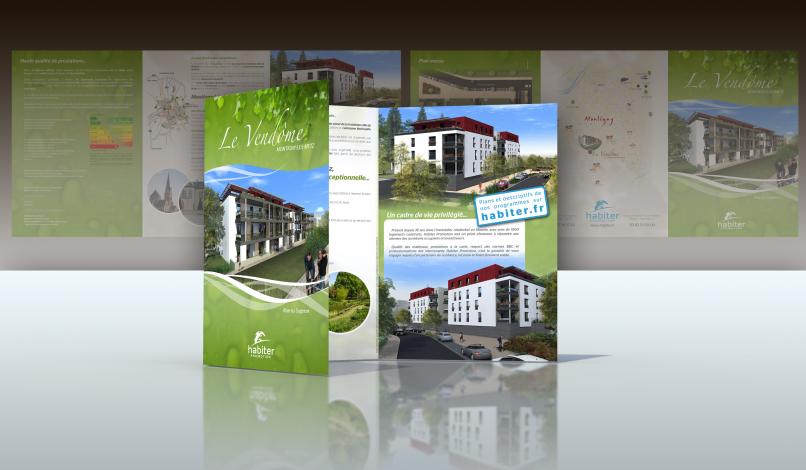 Plaquette 3 volets "Le Vendôme" Plaquette 3 volets "Le Vendôme"